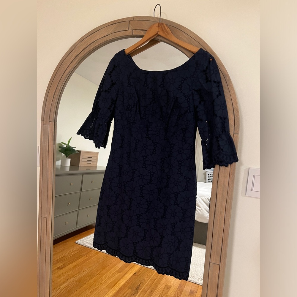 Lilly Pulitzer navy cotton dress size 2